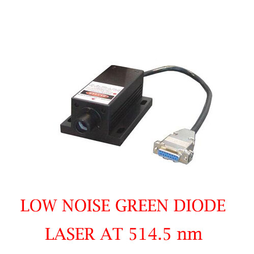 操作簡単 514.5nm 低雑音緑色ダイオードレーザー 1~50mW